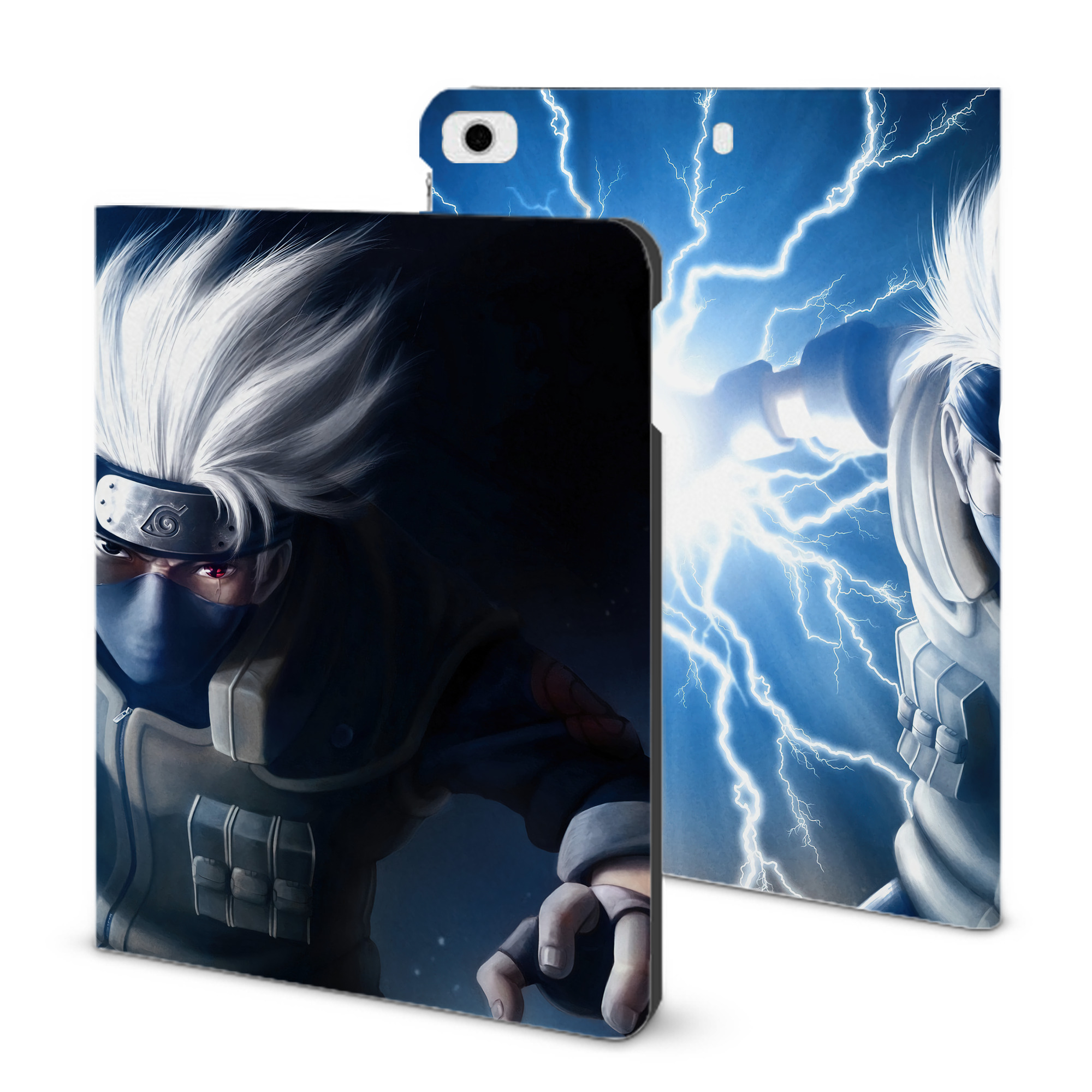 （画像用） NARUTO -ナルト- NARUTO -ナルト- 疾風伝 IPad ケース ブック型 PUレザー TPU 耐衝撃 軽量 薄型 ペン収納なし 全面保護 IPad 各モデル対応